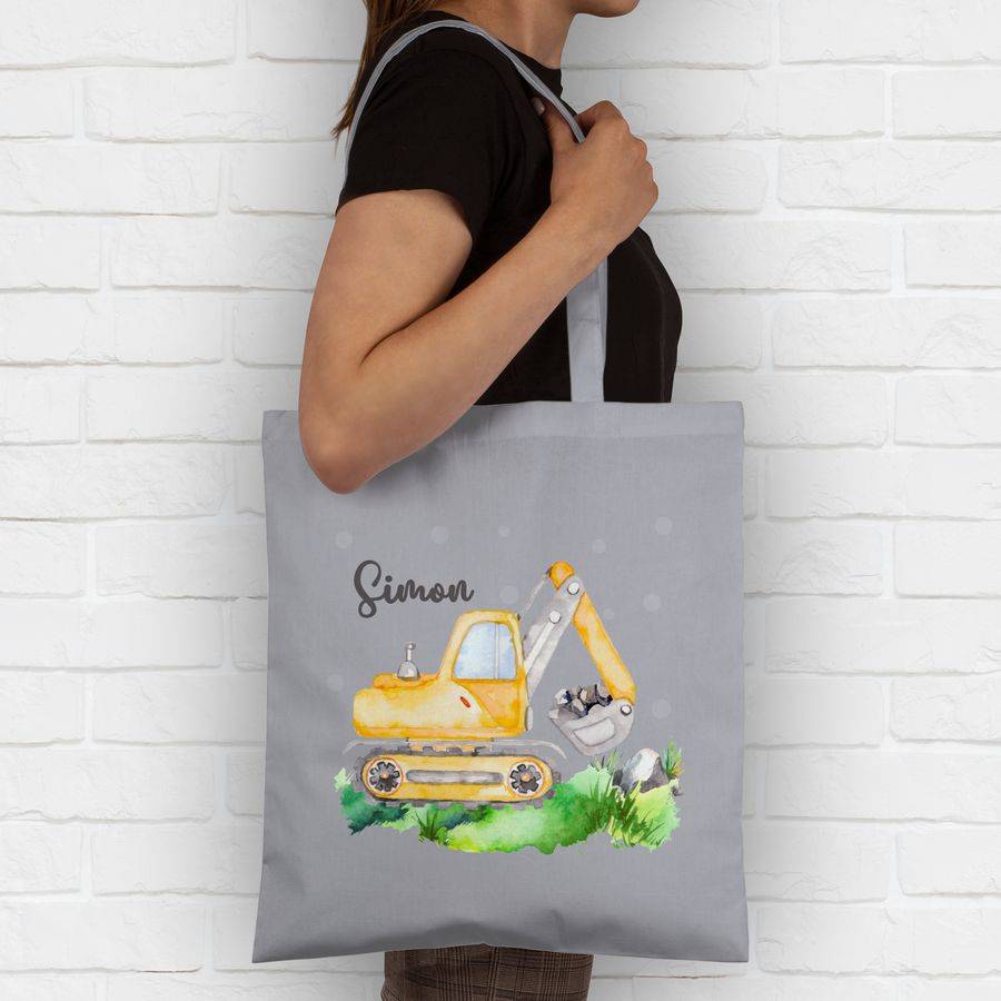 Shirtracer Bagger Baggerfahrer Geschenk: T-Shirt Turnbeutel Shirtracer 2025