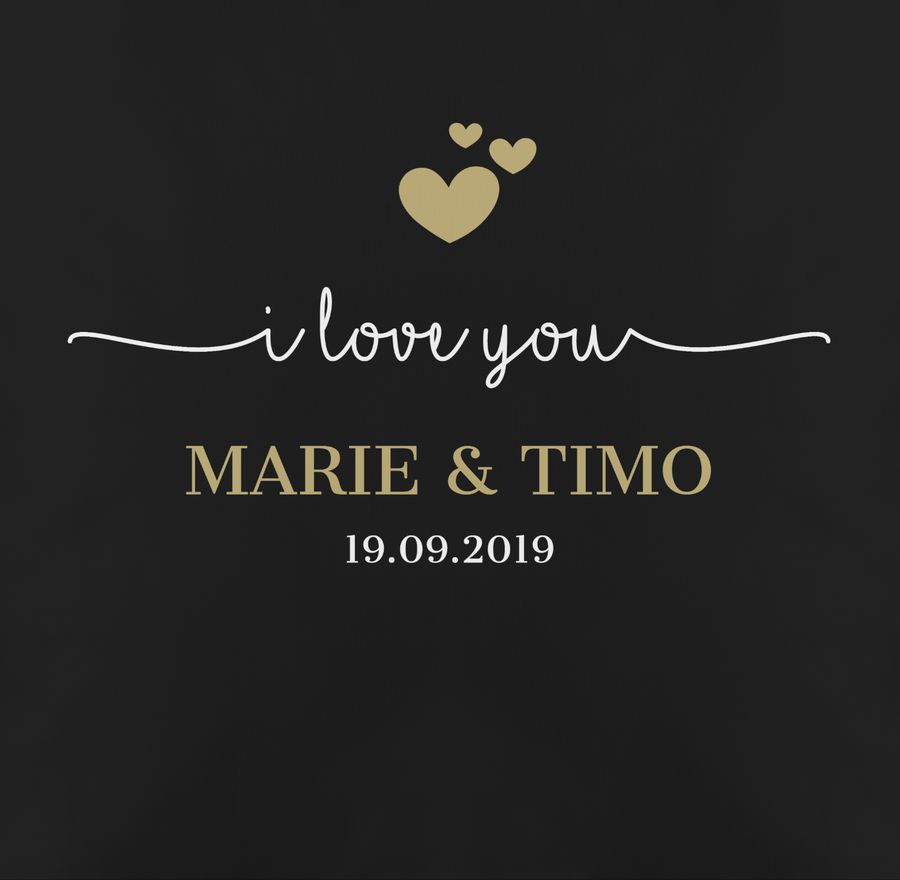 Shirtracer I Love You mit Namen Datum Shirts & Mehr Shirtracer Großer Ausverkauf