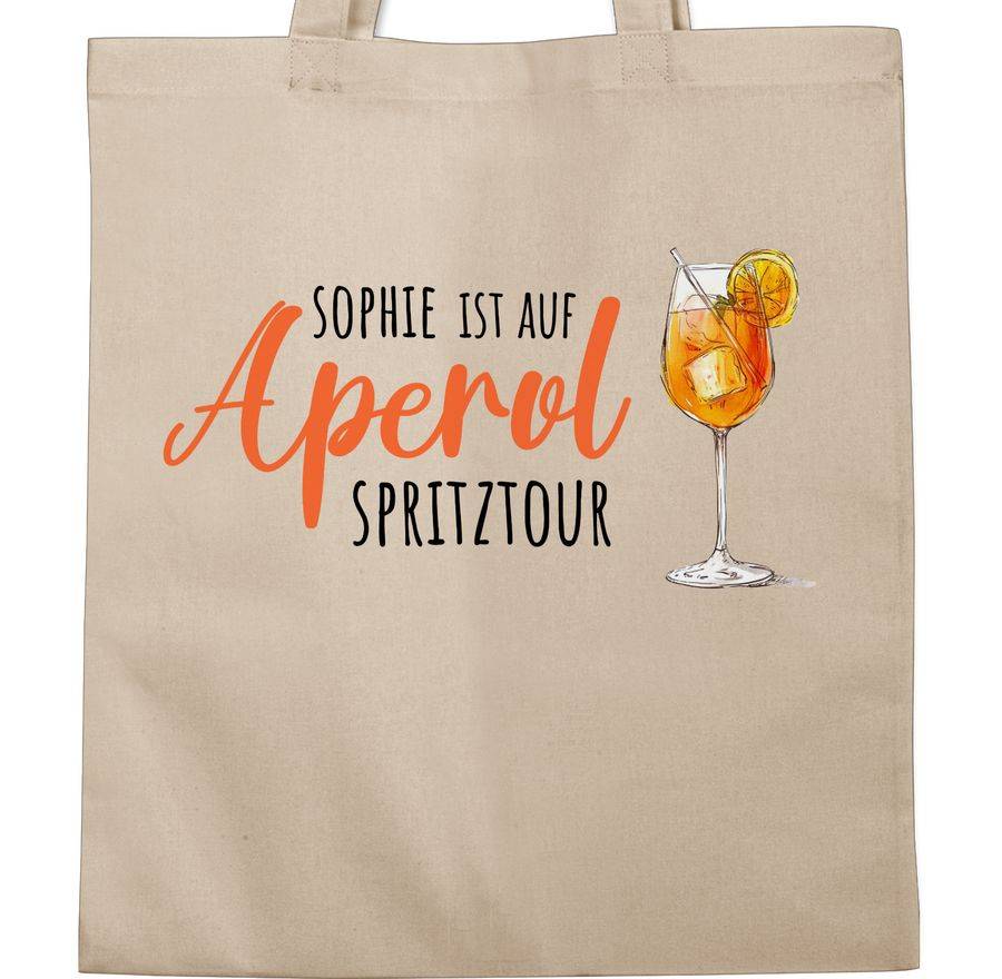 Shirtracer Ist auf Aperol mit Name Spritztour - Mädelsabend JGA Mallorca Mädelsausflug: T-S Shirtracer Begrenztes Angebot