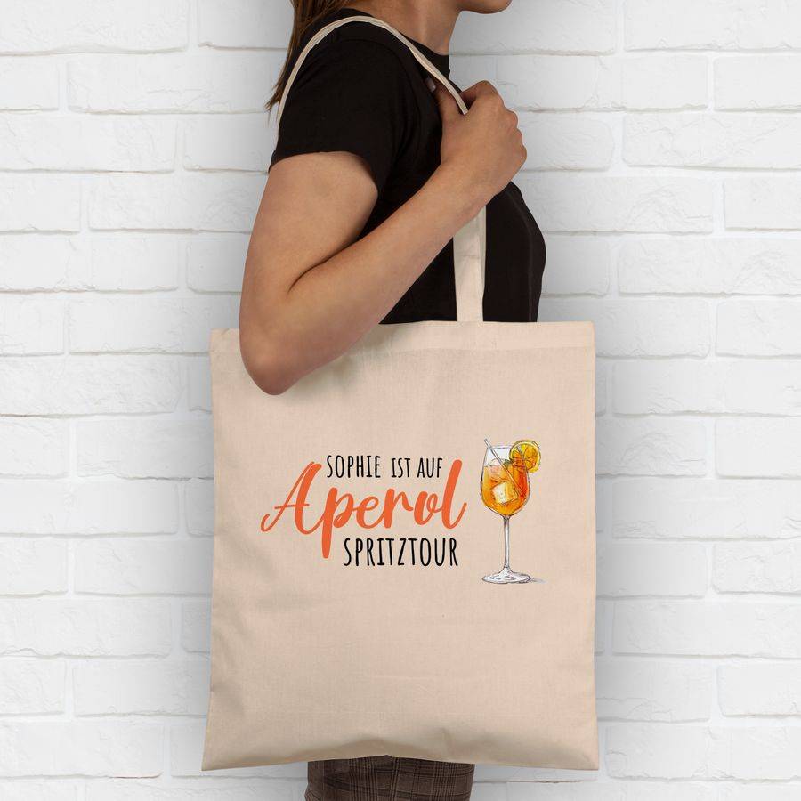 Shirtracer Ist auf Aperol mit Name Spritztour - Mädelsabend JGA Mallorca Mädelsausflug: T-S Shirtracer Begrenztes Angebot