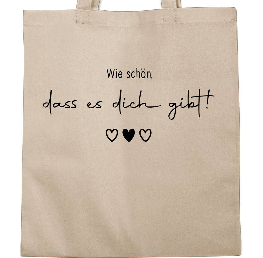 Shirtracer Schön dass es Dich gibt - Schöne Geschenke Beste Freundin Besten Freund Partner Shirtracer Preisnachlass
