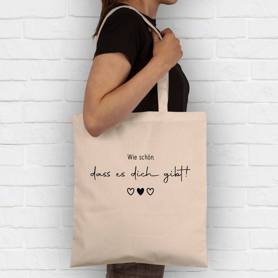 Shirtracer Schön dass es Dich gibt - Schöne Geschenke Beste Freundin Besten Freund Partner Shirtracer Preisnachlass