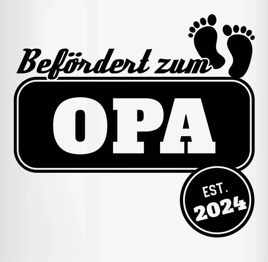 Shirtracer Befördert zum Opa est. 2024: Tshirt Gym Bag Shirtracer Black Friday