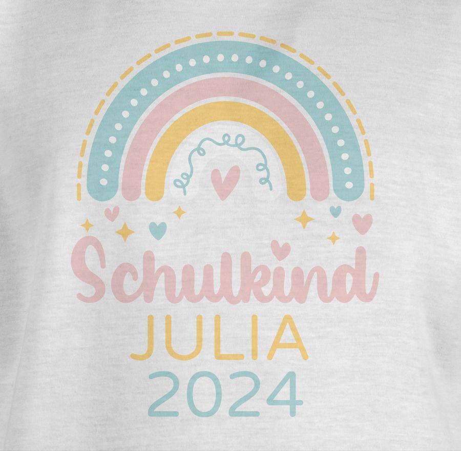 Shirtracer Schulkind 2024 Regenbogen Shirts & Mehr Shirtracer Top Angebot