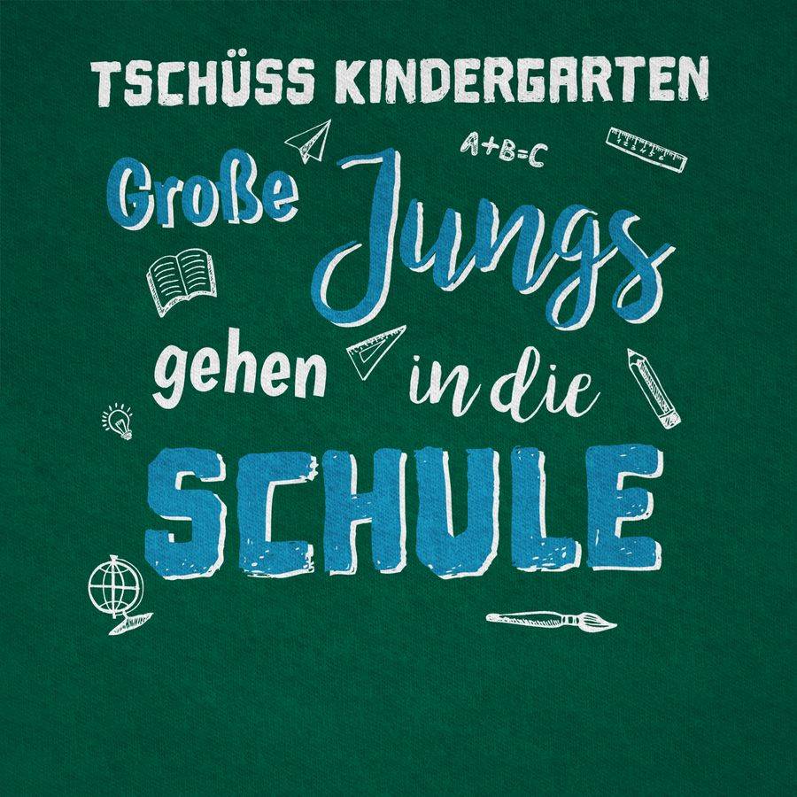 Shirtracer Tschüss Kindergarten Große Jungs: T-Shirt Turnbeutel Shirtracer Bis zu 50% Rabatt