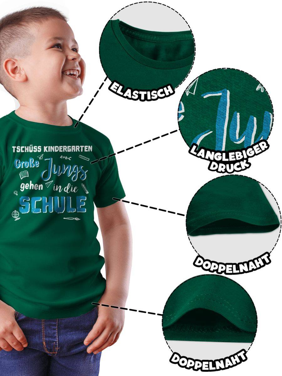 Shirtracer Tschüss Kindergarten Große Jungs: T-Shirt Turnbeutel Shirtracer Bis zu 50% Rabatt