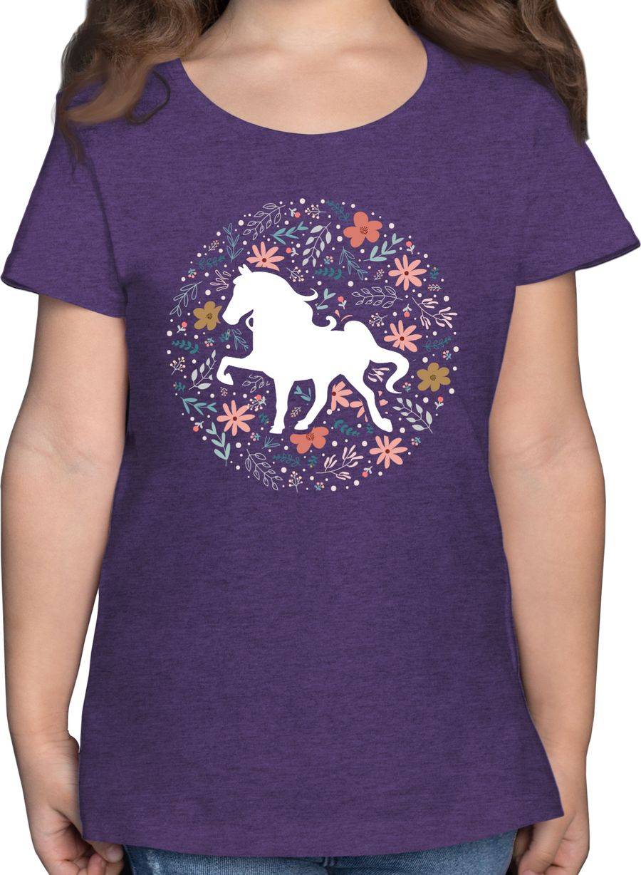 Shirtracer Pferd mit Blumen: T-Shirt Rucksack Shirtracer