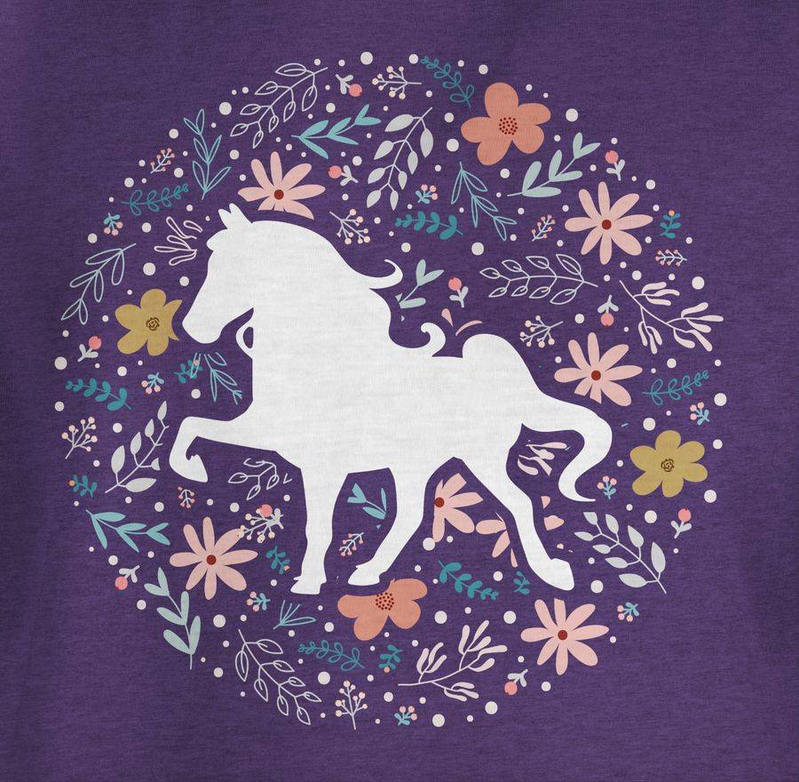 Shirtracer Pferd mit Blumen: T-Shirt Rucksack Shirtracer Black Friday Preise
