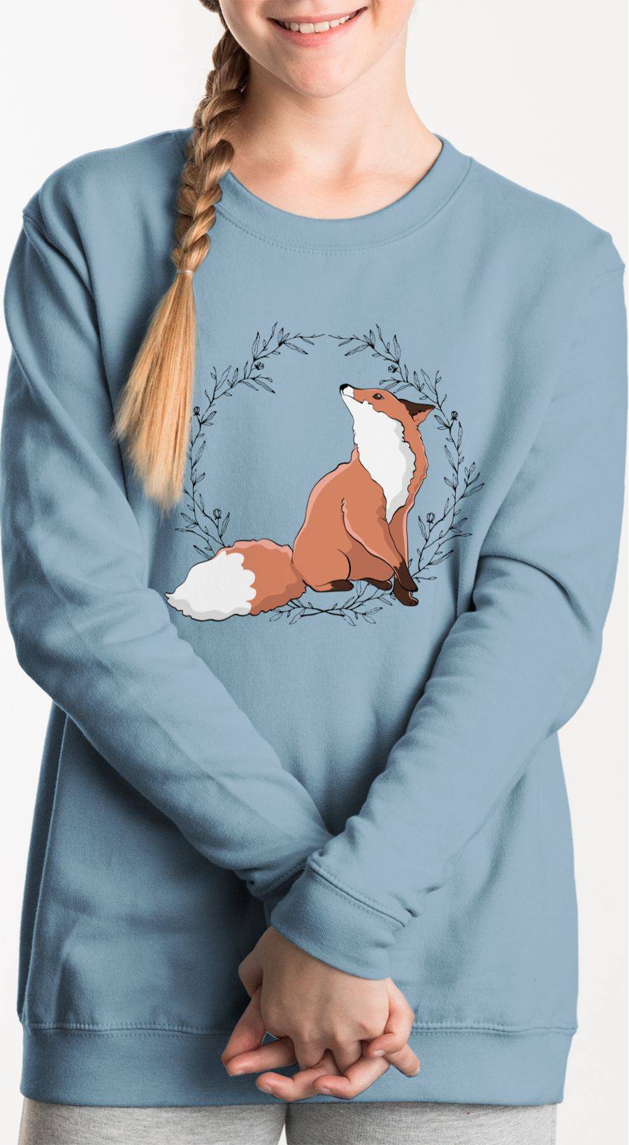 Shirtracer Fuchs mit Blumenkranz: Tshirt Rucksack Shirtracer zollfrei