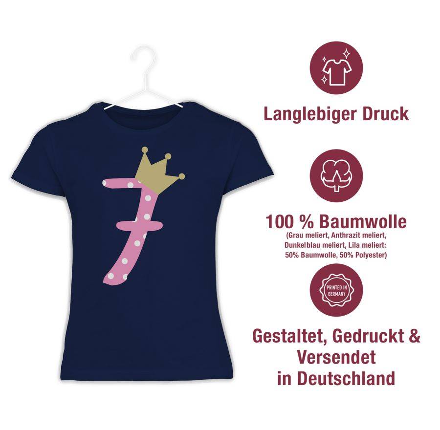 Shirtracer Sieben Krone Mädchen Siebter Shirts & Mehr Shirtracer Günstiger Verkauf