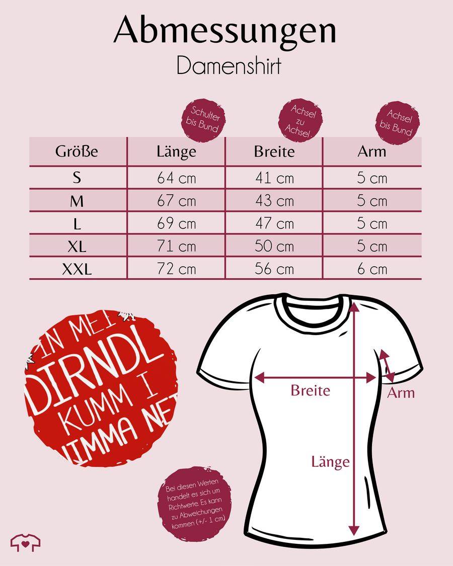 Shirtracer In mei Dirndl kumm i nimma nei weiß: Tshirt Rucksack Shirtracer Flash Sale