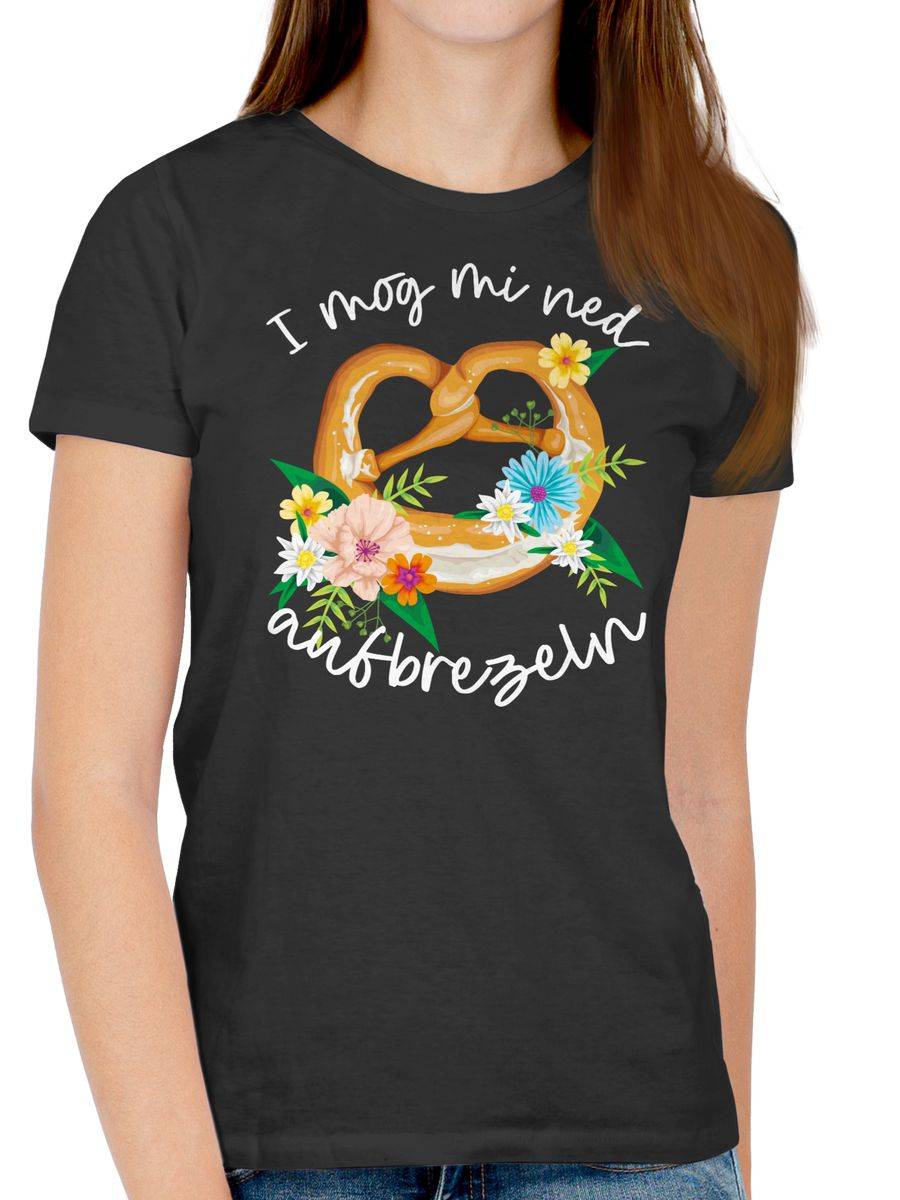 Shirtracer I mog mi ned aufbrezeln! - weiß: T-Shirt Turnbeutel Shirtracer Jubiläumsangebot