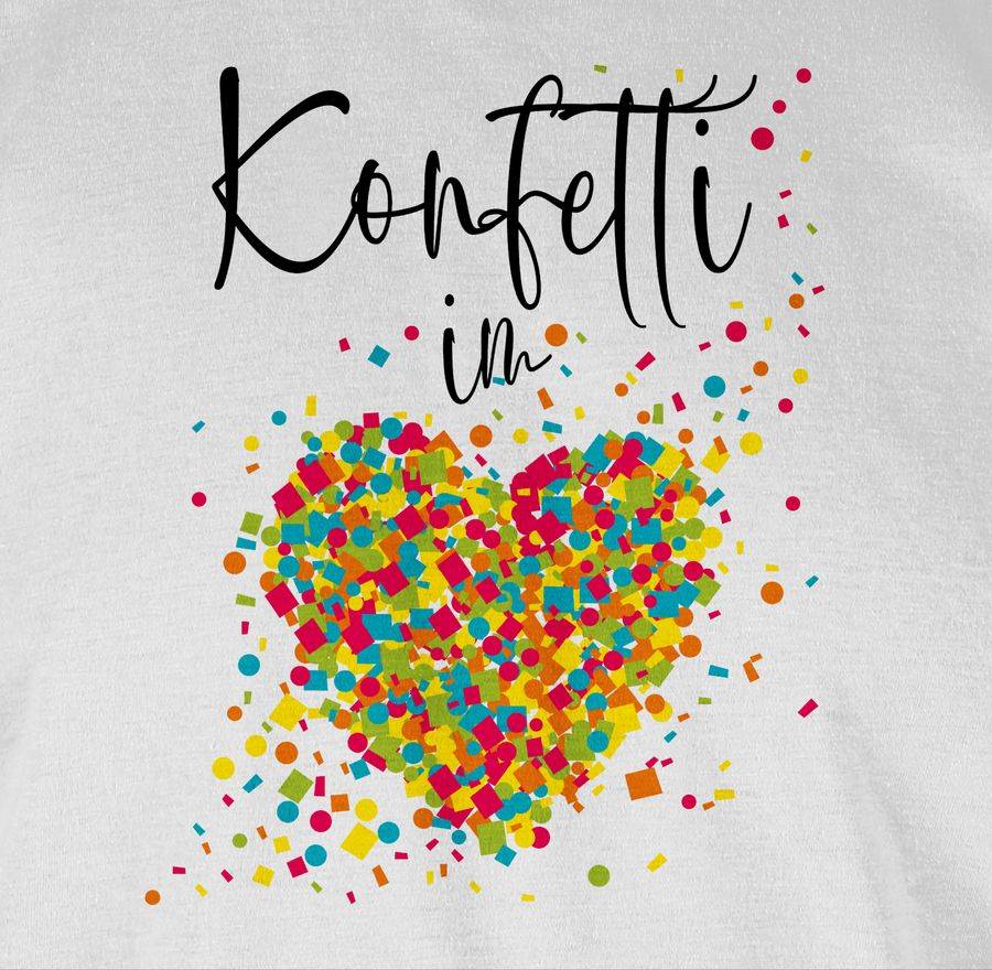 Shirtracer Konfetti im Herzen Kalligrafie - schwarz Shirts & Mehr Shirtracer Heißer Verkauf