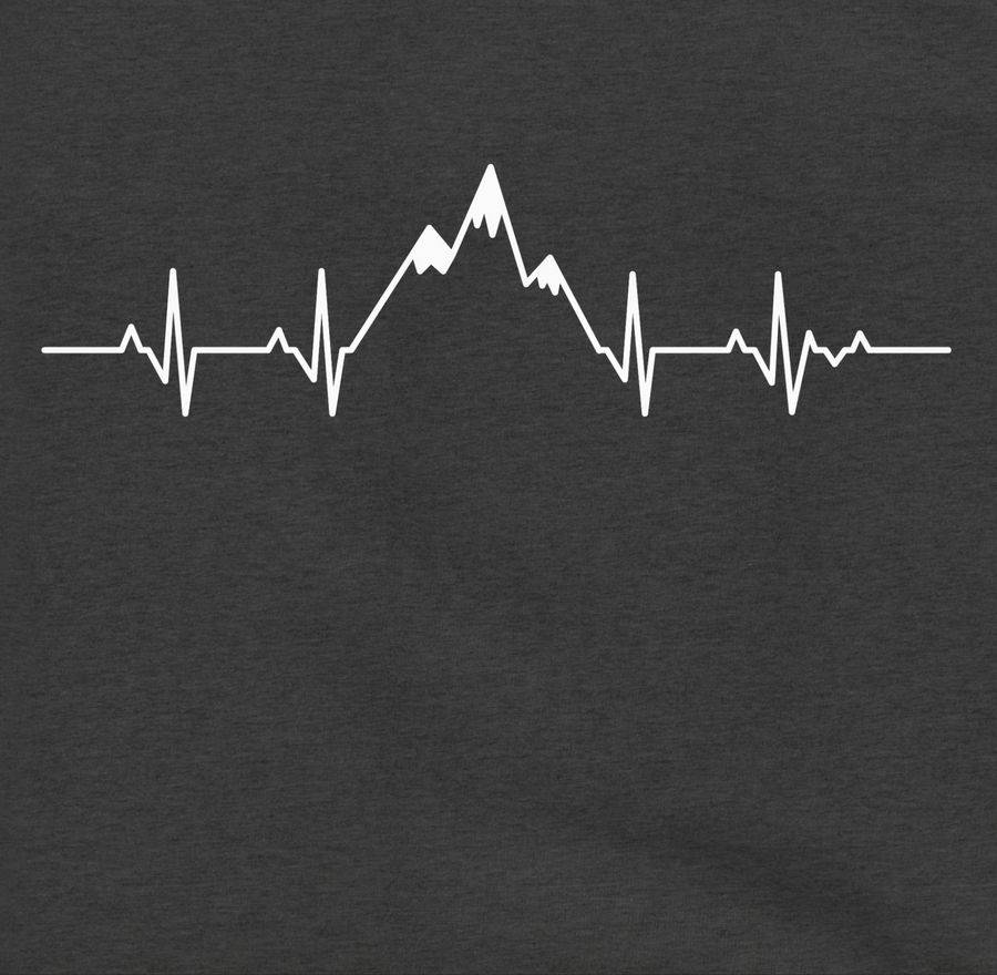 Shirtracer Herzschlag Berge: T-Shirt Gym Bag Shirtracer Neuheiten