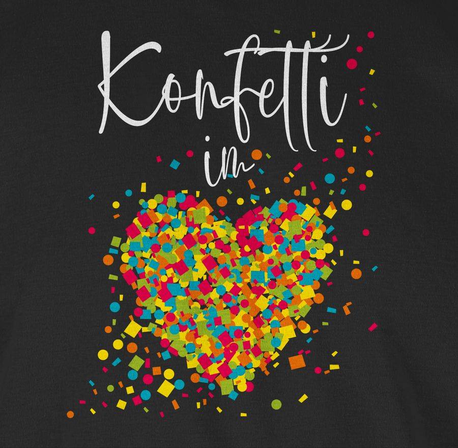 Shirtracer Konfetti im Herzen Kalligrafie - weiß Shirts & Mehr Shirtracer Vierteljährliche Förderung