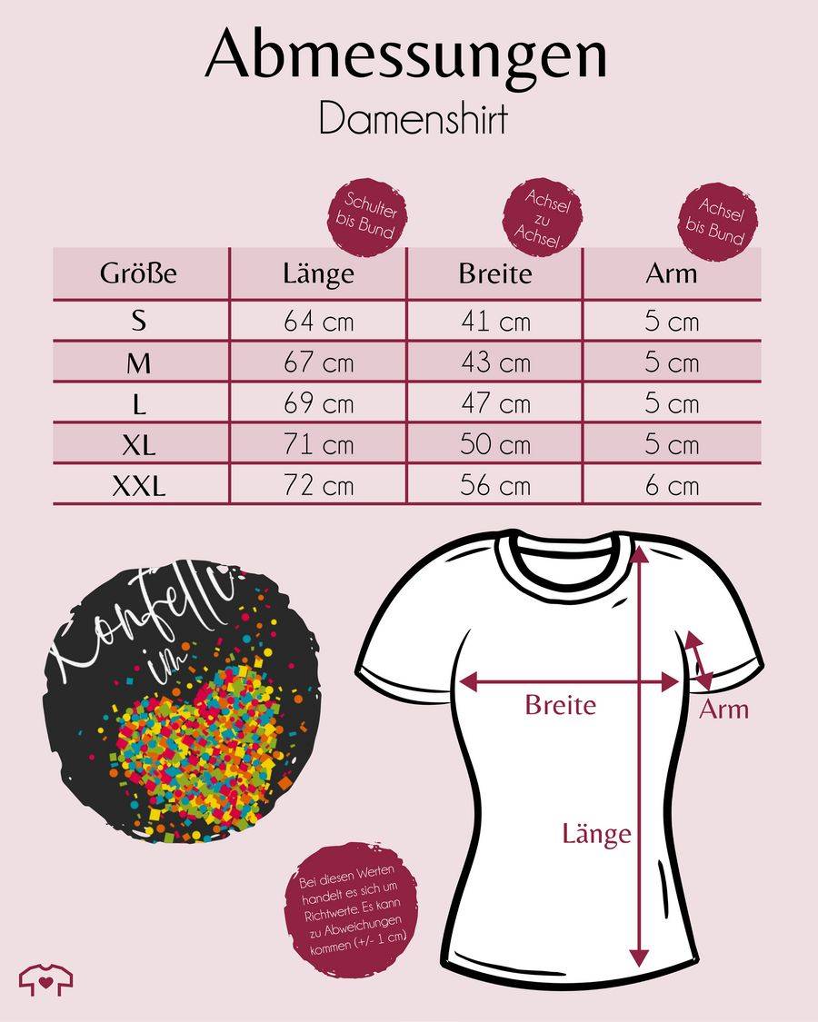 Shirtracer Konfetti im Herzen Kalligrafie - weiß Shirts & Mehr Shirtracer Vierteljährliche Förderung