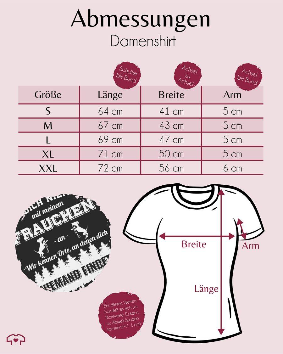 Shirtracer Leg dich niemals mit meinem Frauchen an Shirts & Mehr Shirtracer Fabrikladen