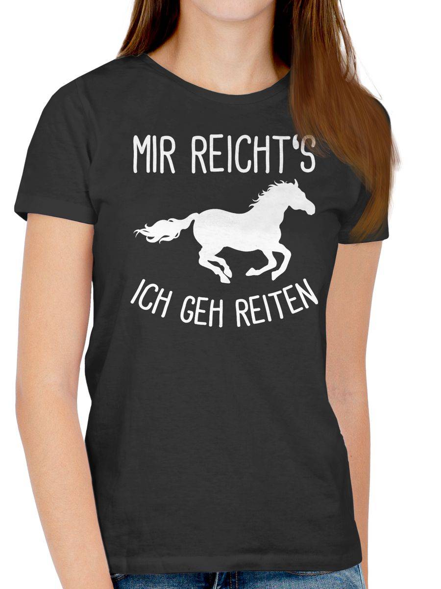 Shirtracer Mir reichts ich geh Reiten mit Pferd: T-Shirt Gym Bag Shirtracer 2025