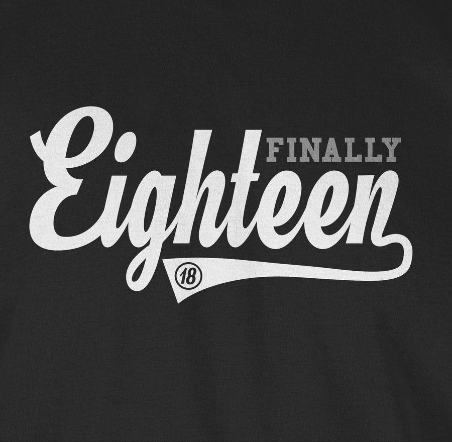 Shirtracer Finally Eighteen College Stil: Tshirt Turnbeutel Shirtracer Outlet