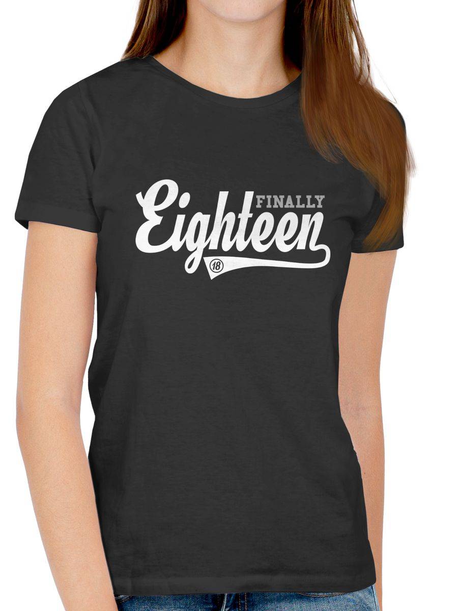 Shirtracer Finally Eighteen College Stil: Tshirt Turnbeutel Shirtracer Outlet