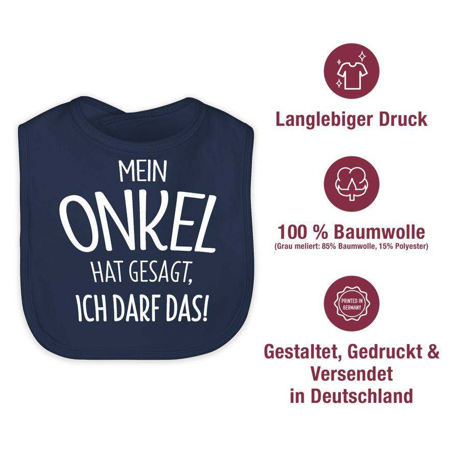 Shirtracer Mein Onkel hat gesagt ich darf das: T-Shirt Turnbeutel Shirtracer Limitierter Zeitrabatt