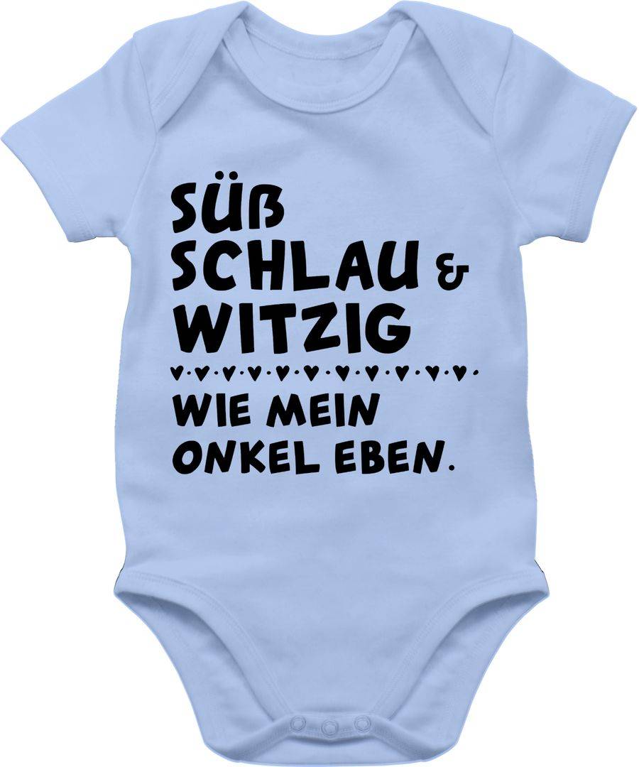 Shirtracer Süß schlau und witzig - wie mein Onkel eben - Schwarz Shirts & Mehr Shirtracer Günstig kaufen