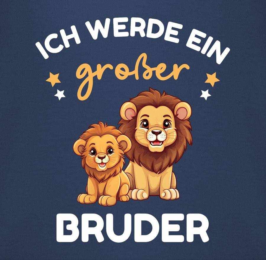 Shirtracer Ich werde großer Bruder Geschenk Löwen Shirts & Mehr Shirtracer Vatertagsangebot