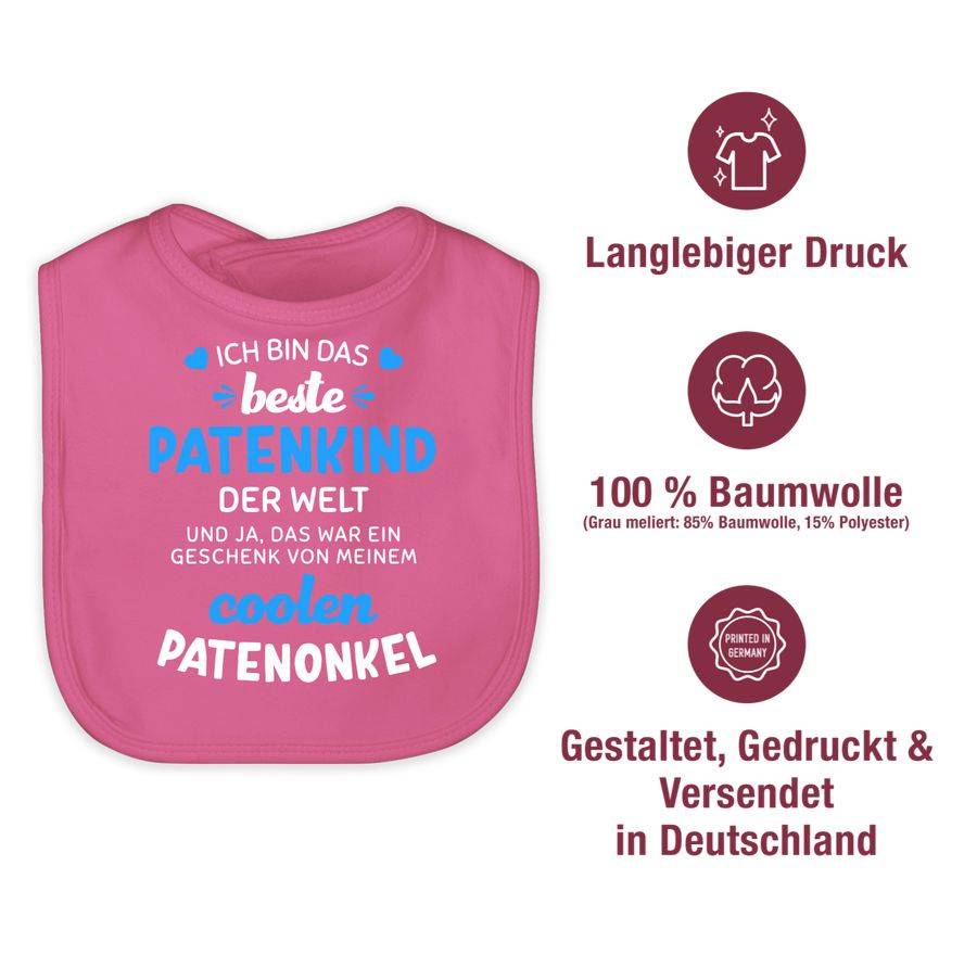 Shirtracer Ich bin das beste Patenkind der Welt weiß/blau Shirts & Mehr Shirtracer Heißer Verkauf
