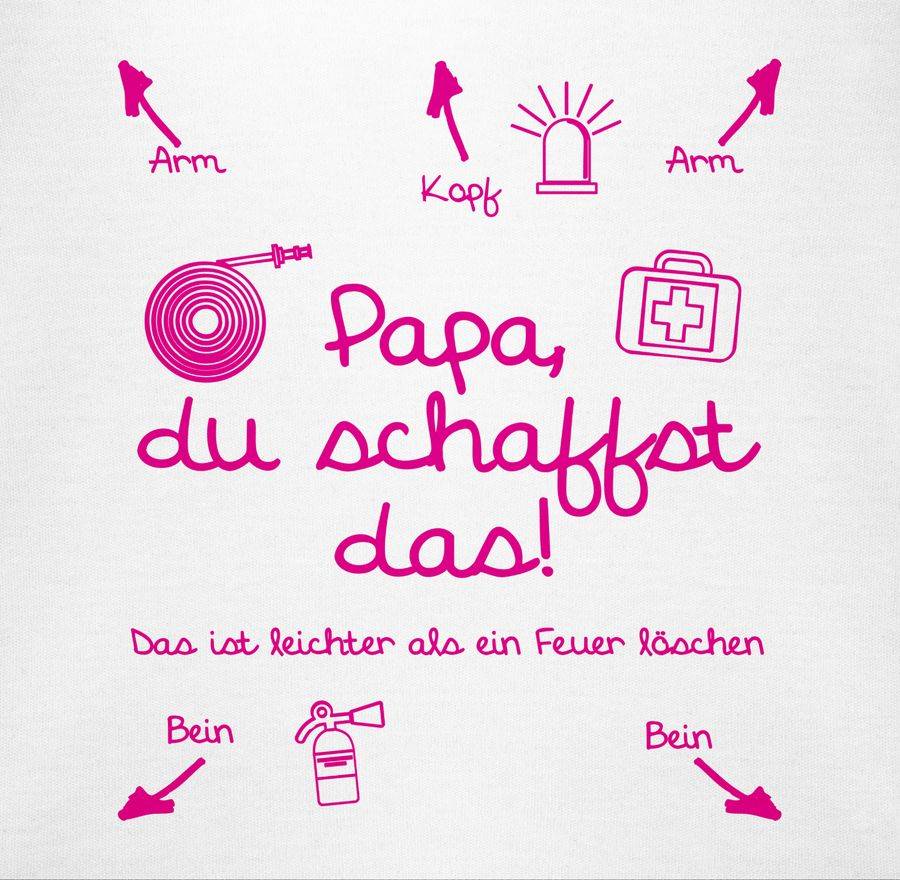 Shirtracer Papa du schaffst das Feuerwehr Mädchen Shirts & Mehr Shirtracer Online Outlet