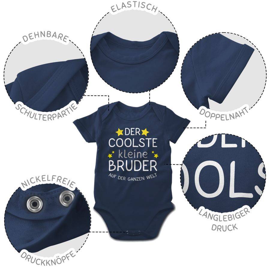 Shirtracer Der coolste kleine Bruder - weiß: Tshirt Rucksack Shirtracer Riesige Ersparnisse