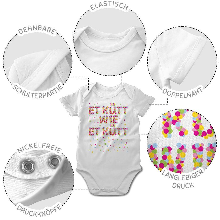 Shirtracer Et kütt wie et kütt - Konfetti: Tshirt Gym Bag Shirtracer Tiefpreis