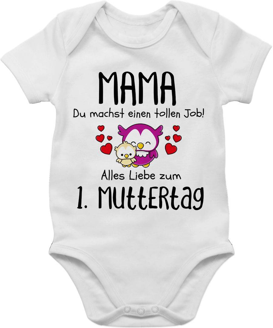 Shirtracer Mama du machst einen tollen Job alles Liebe zum 1. Muttertag schwarz Shirts & Shirtracer Super Sparpreis