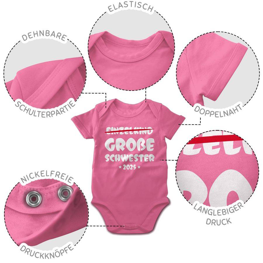 Shirtracer Einzelkind Große Schwester 2025 Shirts & Mehr Shirtracer JETZT KAUFEN