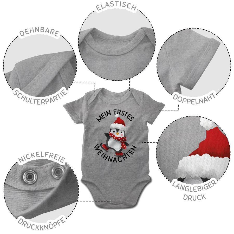 Shirtracer Mein erstes Weihnachten mit Pinguin - schwarz Shirts & Mehr Shirtracer Letzte 2 Tage