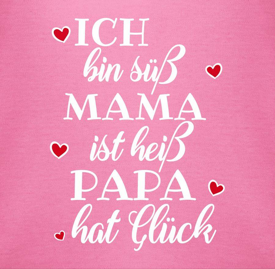 Shirtracer Ich bin süß Mama ist heiß Papa hat Glück Herzen: Tshirt Rucksack Shirtracer Bis zu 50% Rabatt