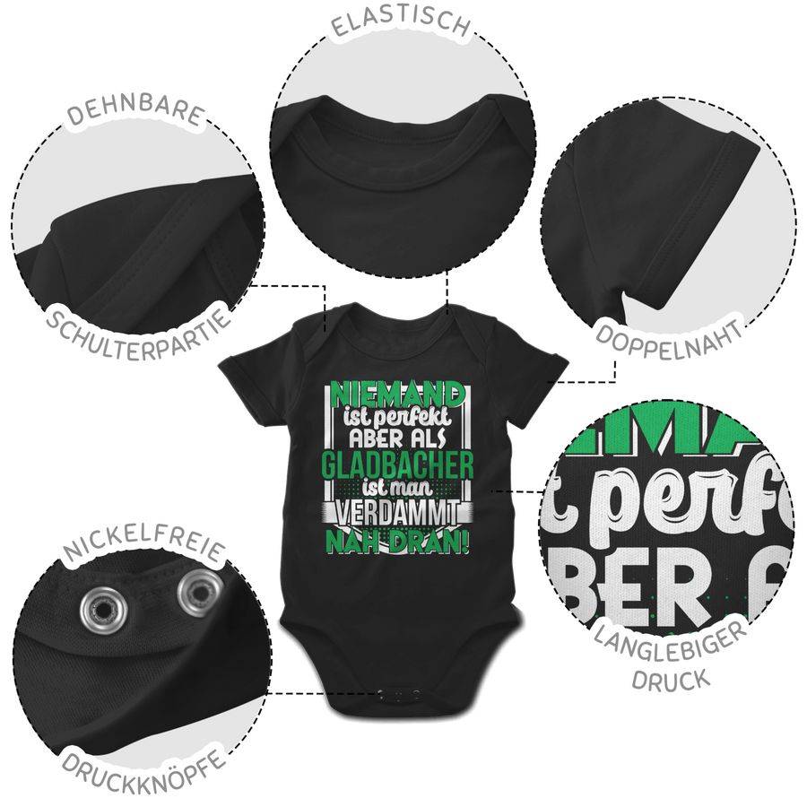 Shirtracer Niemand ist perfekt Gladbacher Shirts & Mehr Shirtracer Nur für heute