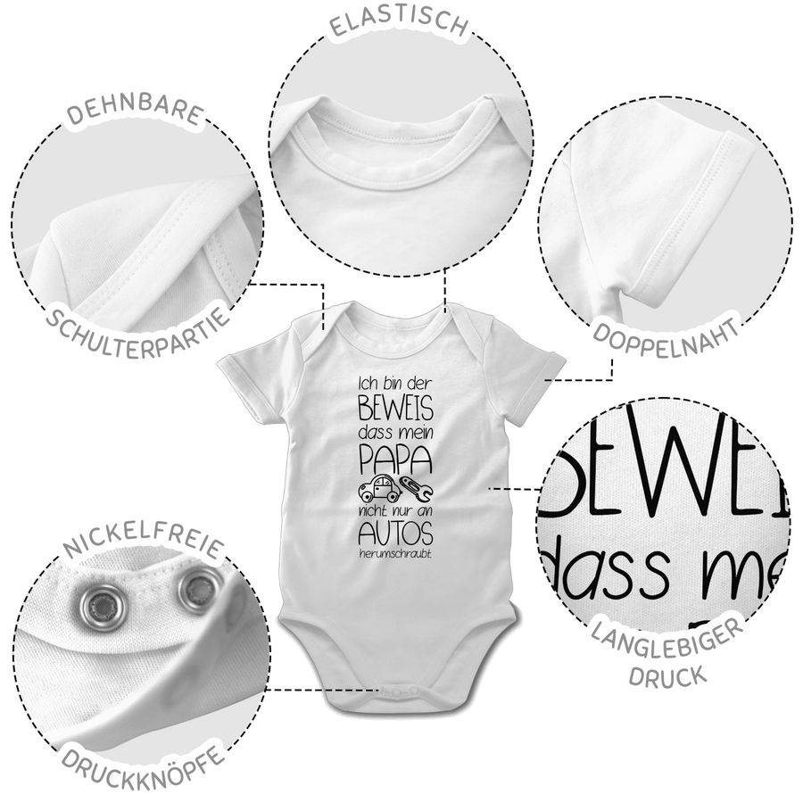 Shirtracer Ich bin der Beweis dass mein Papa nicht nur an Autos herumschraubt: T-Shirt Turn Shirtracer Nur noch ein Tag übrig