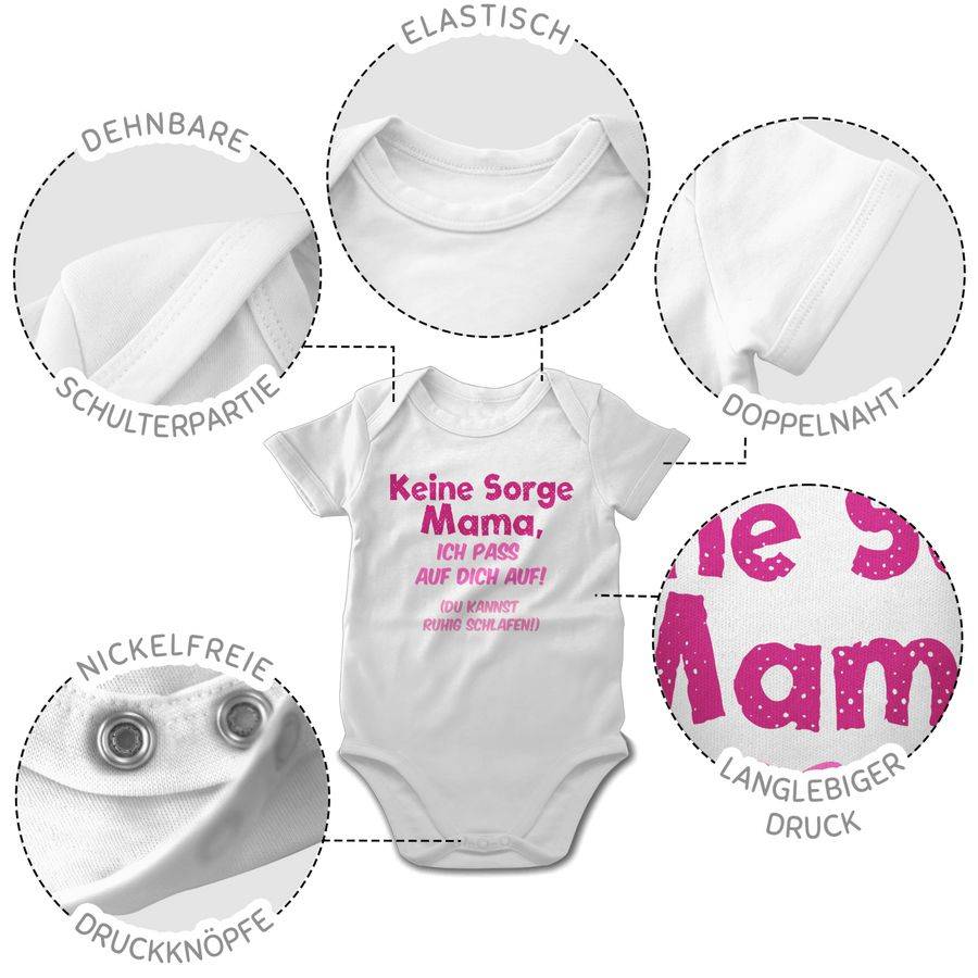 Shirtracer Keine Sorge Mama, ich pass auf dich auf! Du kannst ruhig schlafen!: T-Shirt Turn Shirtracer Begrenzt auf 3 Tage