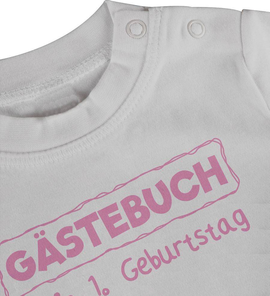 Shirtracer Gästebuch Mein erster Geburtstag rosa Shirts & Mehr Shirtracer 50% Rabatt für begrenzte Zeit