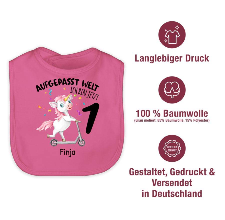 Shirtracer Aufgepasst Welt - Ich bin jetzt 1 - Geburtstagsoutfit Einhorn Ich bin 1 Geschenk Shirtracer Outlet