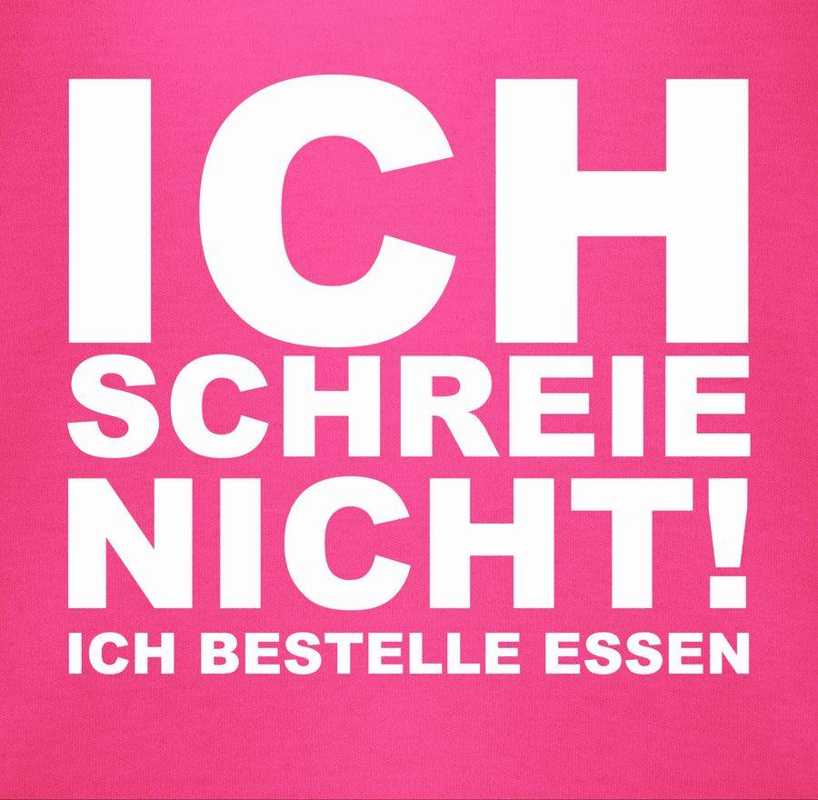 Shirtracer Ich schreie nicht, ich bestelle Essen!: T-Shirt Rucksack Shirtracer Auslauf