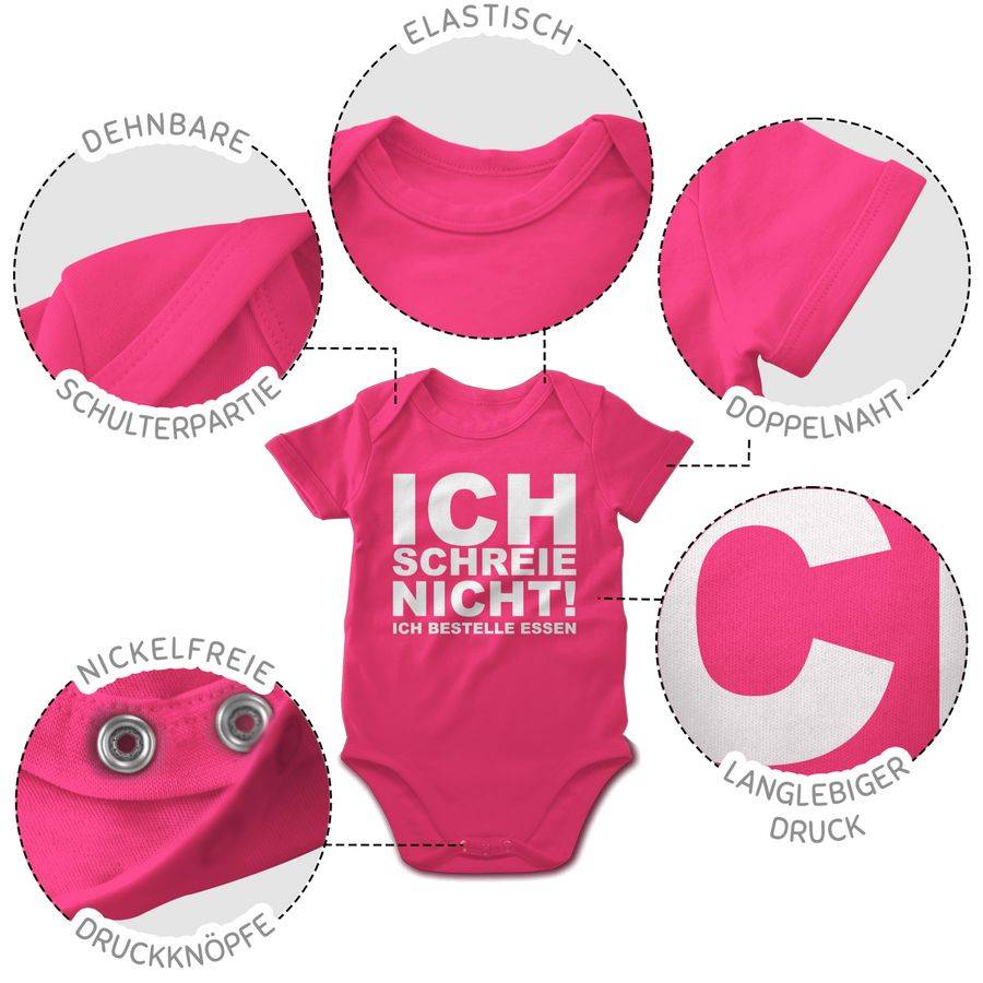 Shirtracer Ich schreie nicht, ich bestelle Essen!: T-Shirt Rucksack Shirtracer Auslauf