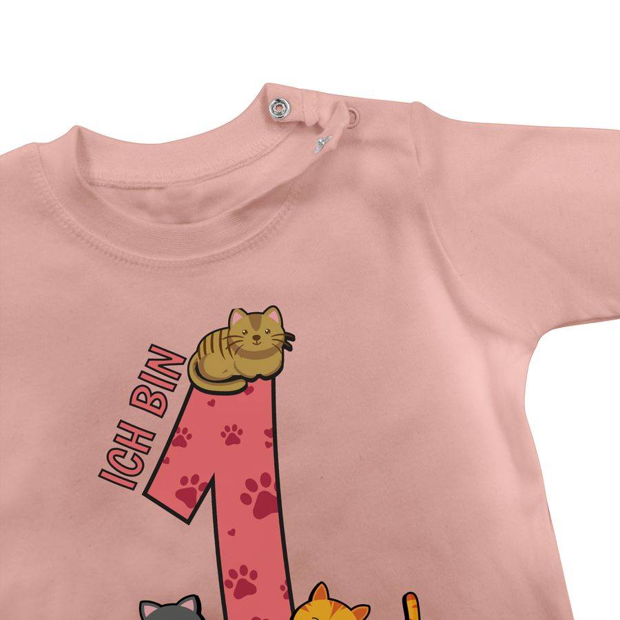Shirtracer Ich bin 1 - Name und lustige Katzen Bilder zum Ersten Shirts & Mehr Shirtracer Verkauf