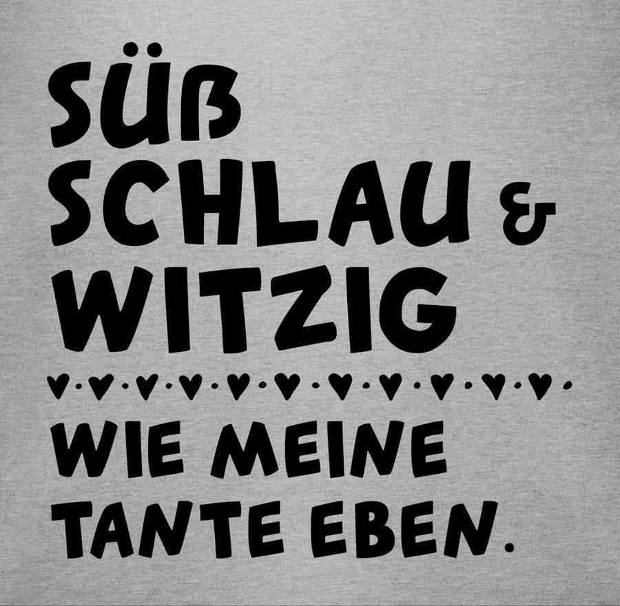 Shirtracer Süß schlau und witzig - wie meine Tante eben - Schwarz: T-Shirt Turnbeutel Shirtracer Fabrikverkauf