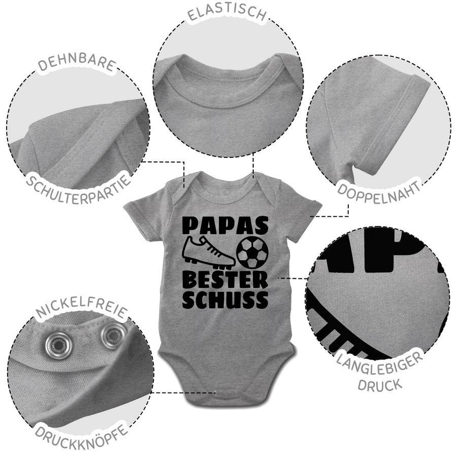 Shirtracer Papas bester Treffer mit Fussball - schwarz Shirts & Mehr Shirtracer Meist gekauft