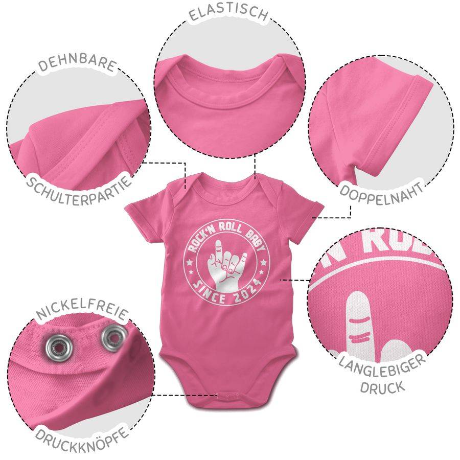 Shirtracer Rock'n Roll Baby since 2024: T-Shirt Turnbeutel Shirtracer Blitzverkäufe