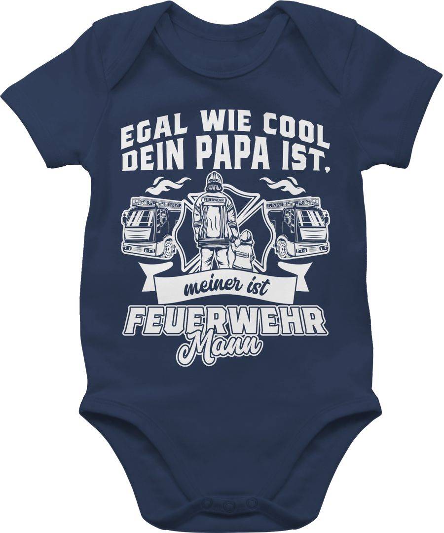 Shirtracer Egal wie cool dein Papa ist meiner ist Feuerwehr Mann Shirts & Mehr Shirtracer Fabrik Onlineshop