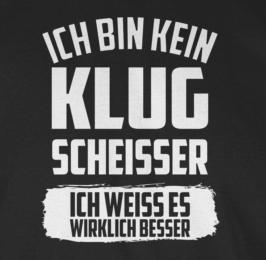 Shirtracer Ich bin kein Klugscheißer ich weiß es wirklich besser: T-Shirt Rucksack Shirtracer Saisonschlussverkauf