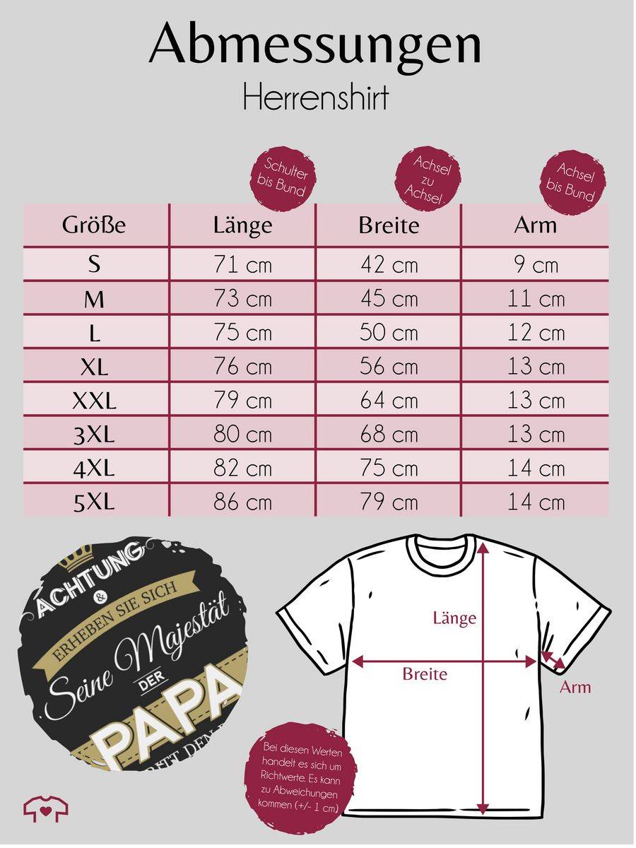 Shirtracer Seine Majestät der Papa Shirts & Mehr Shirtracer Muttertagsangebot