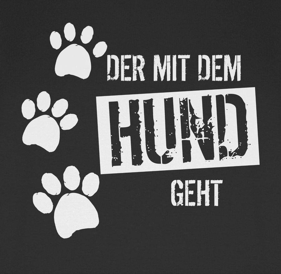 Shirtracer Der mit dem Hund geht: Tshirt Turnbeutel Shirtracer Räumungsverkauf